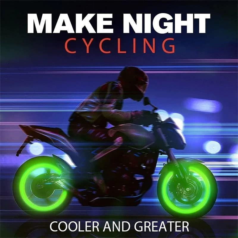 Universal Fluorescent Car Tire Valve Caps | Electric Luminous Valve Caps for Car Truck Motorcycles Bike