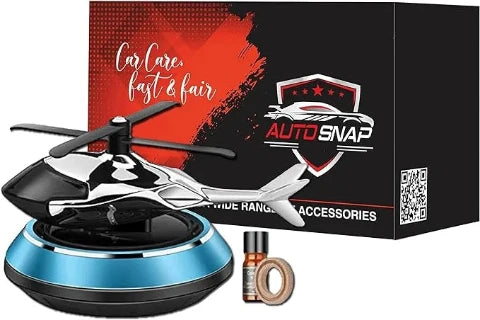 Car Helicopter Perfume| Car Diffuser - Solar Powered Helicopter Fragrance Diffuser | Air Car Freshener Long Lasting - Mart Emirates Hub