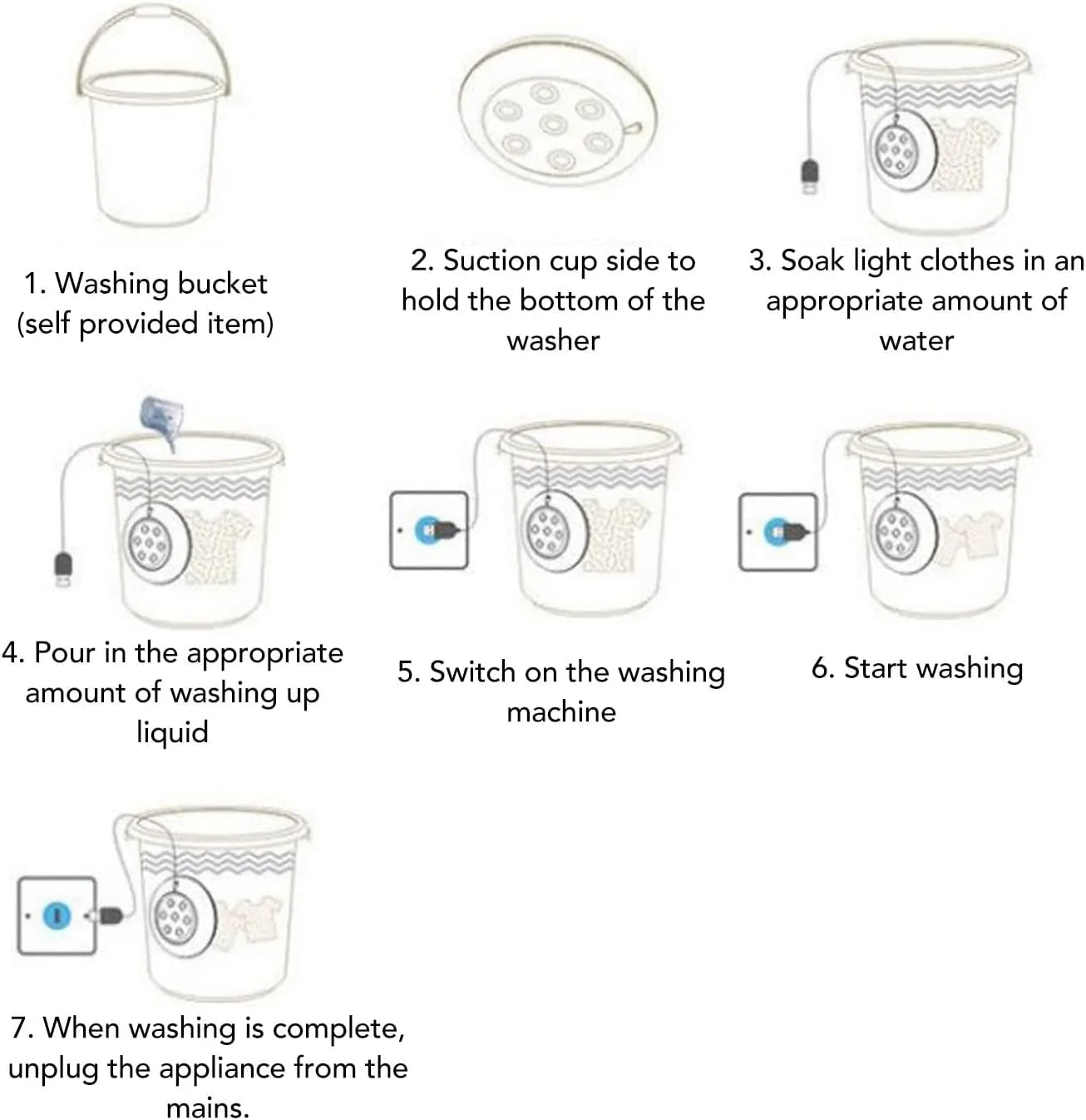 Ultrasonic Washing Machine | Mini Ultrasonic Washing Machine Dirt Clothing Cleaning Washing Machine For Travel Home - Mart Emirates Hub