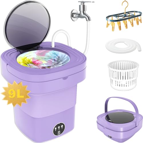 Foldable Washing Machine,Simple Folding Portable Washing Machine,Baby Washer, Suitable for Travel, Camping, Apartment | Small Mini Washing Machine - Mart Emirates Hub