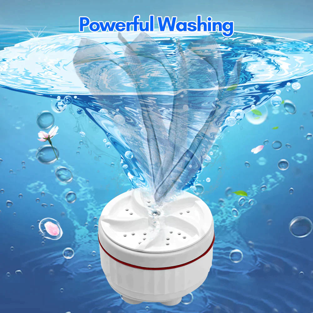 Ultrasonic Washing Machine | Mini Ultrasonic Washing Machine Dirt Clothing Cleaning Washing Machine For Travel Home - Mart Emirates Hub