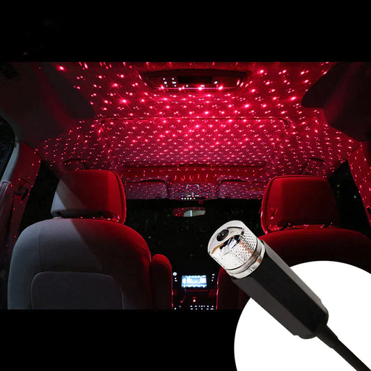 Romantic LED Car Roof Star Night Light Projector Decorative Usb Lamp Galaxy Lamp Car Interior Decor Light  | Star Decoration Light
