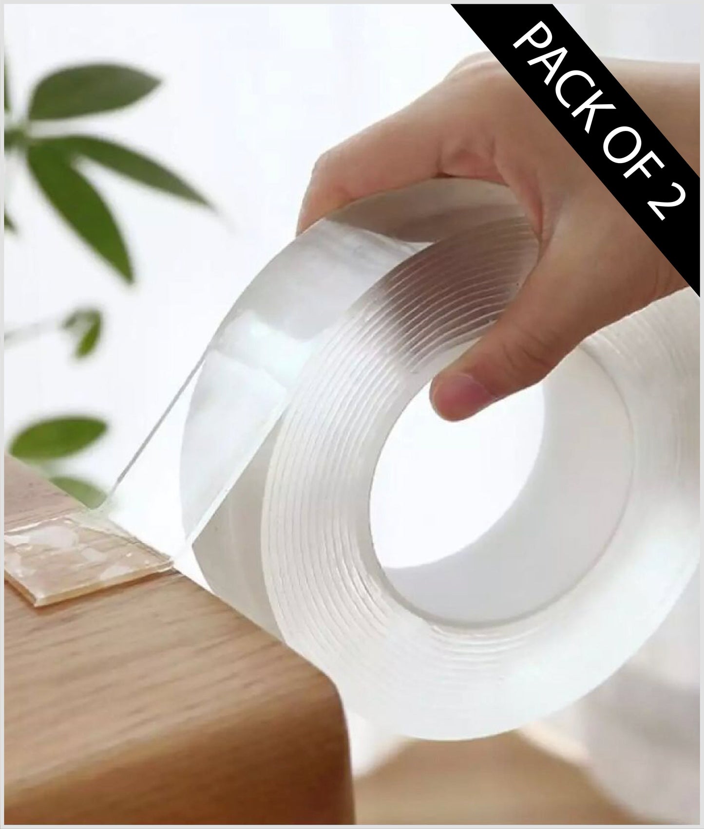 Double sided Nano Gel Silicone Tape ( 2 Piece )